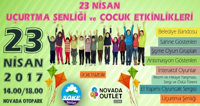 Söke’de Çocuklar 23 Nisan coşkusunu doyasıya yaşayacak