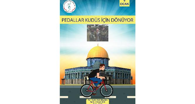 Pedallar Kudüs için dönüyor