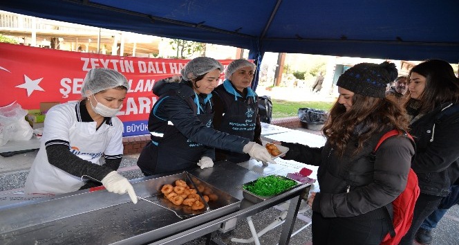 Büyükşehirden zeytin dalı harekatında şehit olan askerler için lokma hayrı