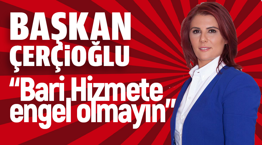 Başkan Çerçioğlu: "Bari hizmete engel olmayın!"