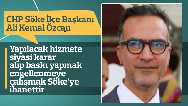 Ali Kemal Özcan’dan sert açıklama