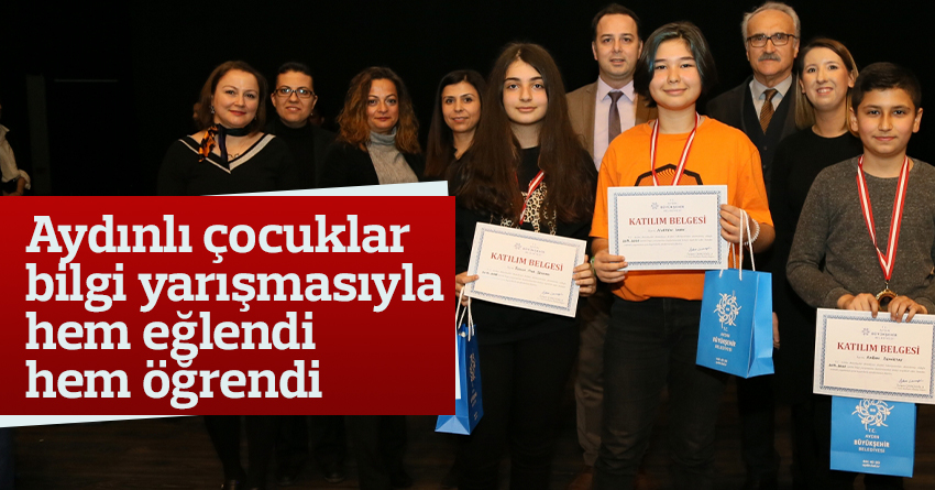 Aydınlı çocuklar bilgi yarışmasıyla hem eğlendi hem öğrendi