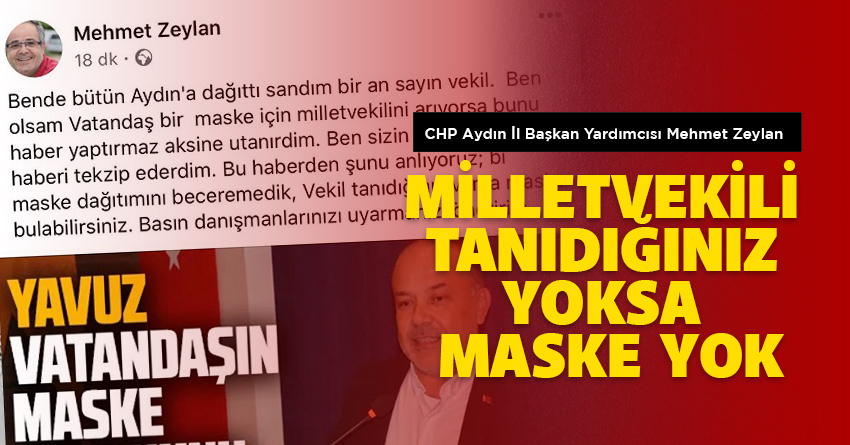 MİLLETVEKİLİ TANIDIĞINIZ YOKSA MASKE YOK