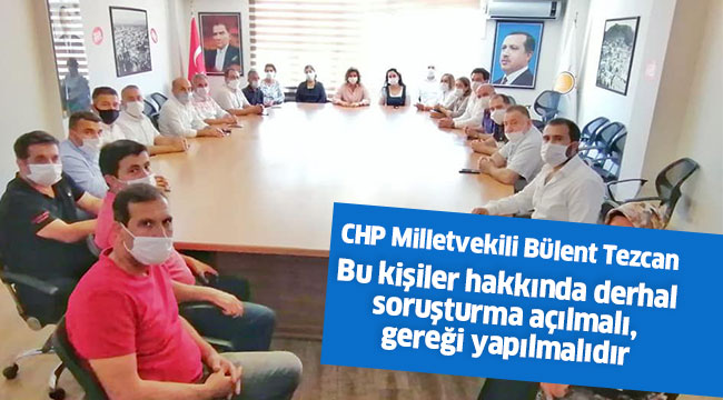 CHP’li Tezcan'dan sert tepki