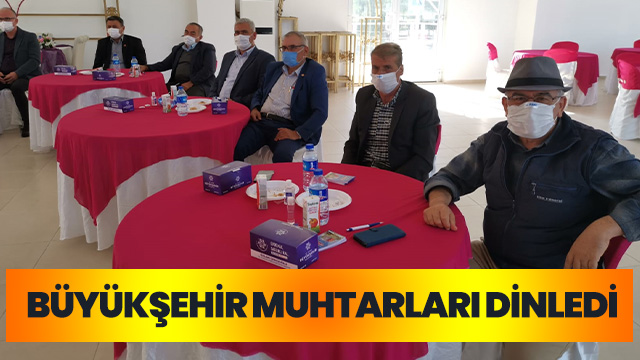 AYDIN BÜYÜKŞEHİR BELEDİYESİ BUHARKENTLİ MUHTARLARI DİNLEDİ