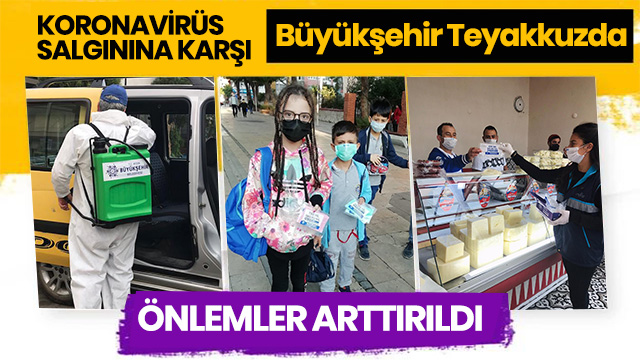 AYDIN BÜYÜKŞEHİR BELEDİYESİ KORONAVİRÜS SALGININA KARŞI ÖNLEM ALMAYI SÜRDÜRÜYOR