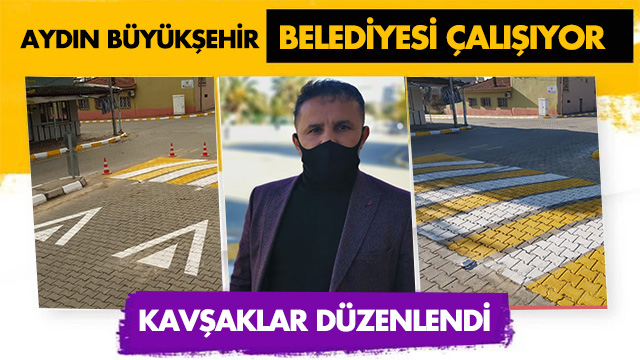 BÜYÜKŞEHİR BELEDİYESİ NAZİLLİ DALLICA’DA KAVŞAK ÇALIŞMASINI TAMAMLADI