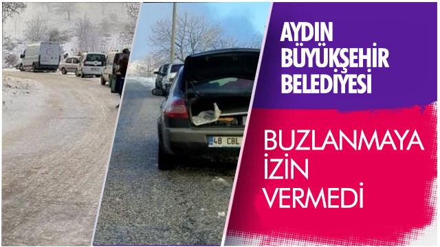 Aydın Büyükşehir Belediyesi buzlanmaya izin vermedi