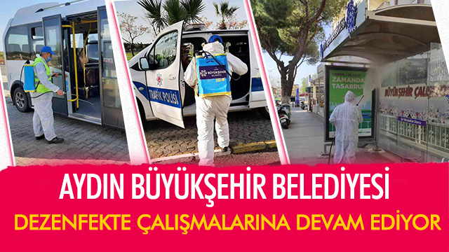 BÜYÜKŞEHİR BELEDİYESİ DEZENFEKTE ÇALIŞMALARINA DEVAM EDİYOR