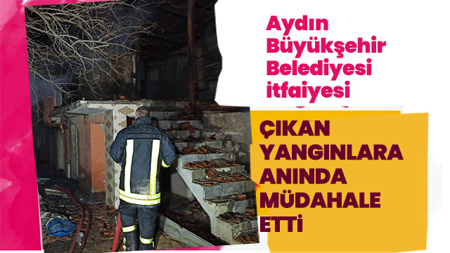 AYDIN BÜYÜKŞEHİR BELEDİYESİ AYDIN'DA ÇIKAN YANGINLAR İÇİN YOĞUN MESAİ YAPTI