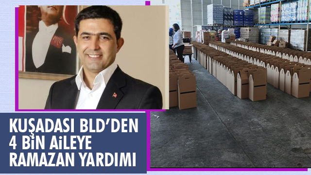 KUŞADASI BELEDİYESİ’NDEN 4 BİN AİLEYE RAMAZAN YARDIMI