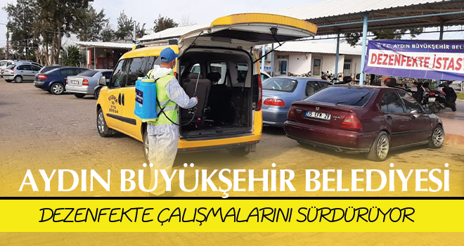 BÜYÜKŞEHİR BELEDİYESİ DEZENFEKTE ÇALIŞMALARINI SÜRDÜRÜYOR