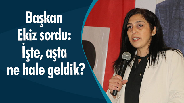 Başkan Ekiz sordu: İşte, aşta ne hale geldik?