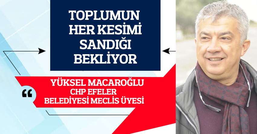 "Toplumun her kesimi sandığı bekliyor"