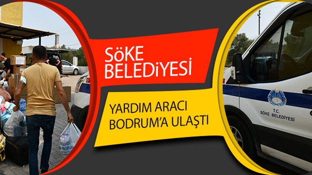 Yardım aracı Bodrum'a ulaştı