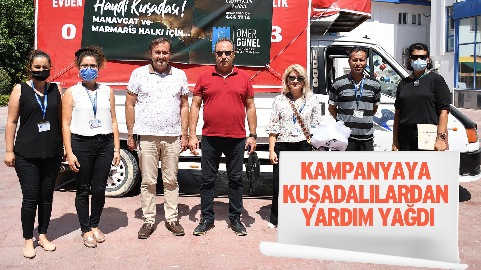 KAMPANYAYA KUŞADALILARDAN YARDIM YAĞDI