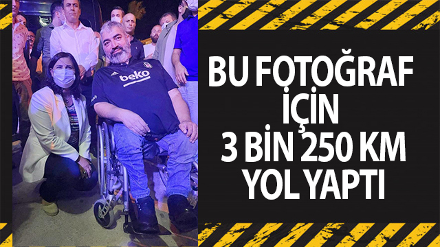 Bu fotoğraf için 3 bin 250 km yol yaptı