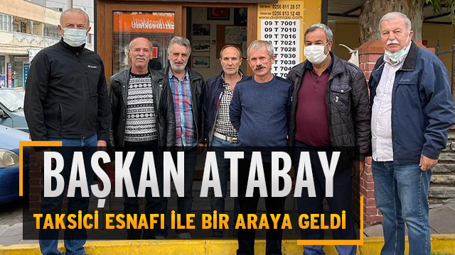 TAKSİCİ ESNAFIYLA BİR ARAYA GELDİ