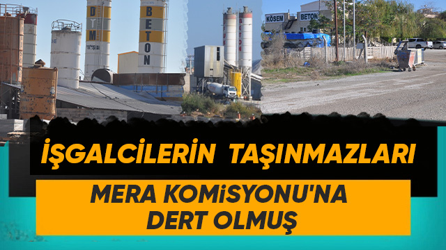 İŞGALCİLERİN TAŞINMAZLARI MERA KOMİSYONU'NA DERT OLMUŞ