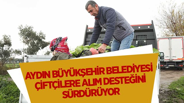 AYDIN BÜYÜKŞEHİR BELEDİYESİ ÇİFTÇİLERE ALIM DESTEĞİNİ SÜRDÜRÜYOR