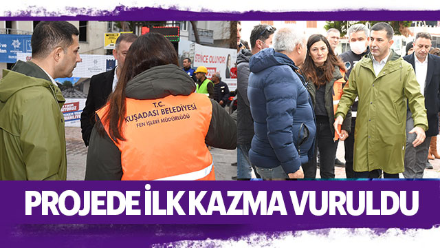 ‘GRAND VE ORİENT BAZAAR SOKAK SAĞLIKLAŞTIRMA’ PROJESİNDE İLK KAZMA VURULDU