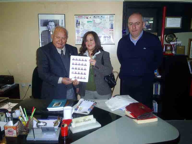 Ekrem Karakaş, posta pullarıyla ölümsüzleşti