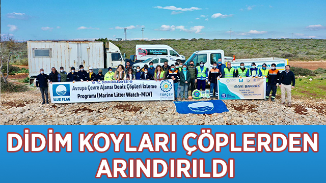 DİDİM KOYLARI ÇÖPLERDEN ARINDIRILDI