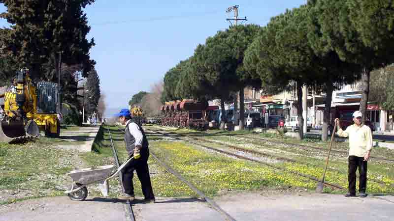 Selçuk-Sarayköy demiryolu hattında yenileme çalışmaları