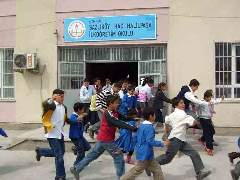 Sazlıköy İlköğretim Okulu’nda tatbikat