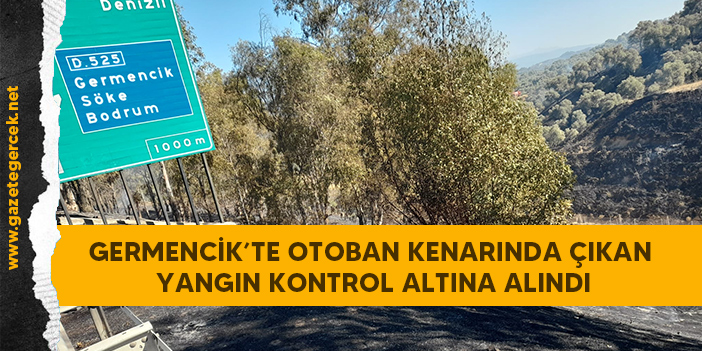 GERMENCİK’TE OTOBAN KENARINDA ÇIKAN YANGIN KONTROL ALTINA ALINDI