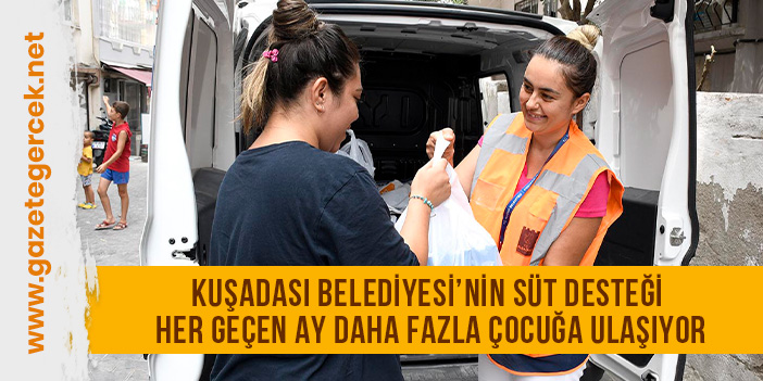 KUŞADASI BELEDİYESİ’NİN SÜT DESTEĞİ HER GEÇEN AY DAHA FAZLA ÇOCUĞA ULAŞIYOR