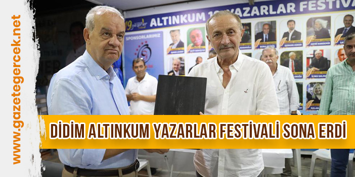 DİDİM ALTINKUM YAZARLAR FESTİVALİ SONA ERDİ