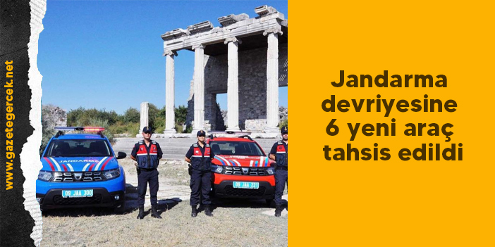Jandarma devriyesine 6 yeni araç tahsis edildi
