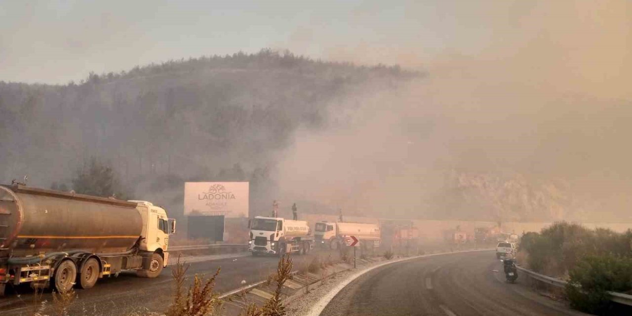 Efeler Belediyesi’nden yangın söndürme çalışmalarına destek