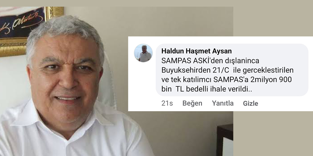 AYSAN'DAN SUS PAYI İDDİASI GELDİ!..  "SAMPAŞ'A İHALE VERİLDİ"