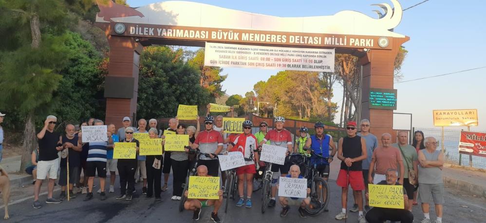 Milli Park’a gelen sporcular, giriş yasağını protesto etti