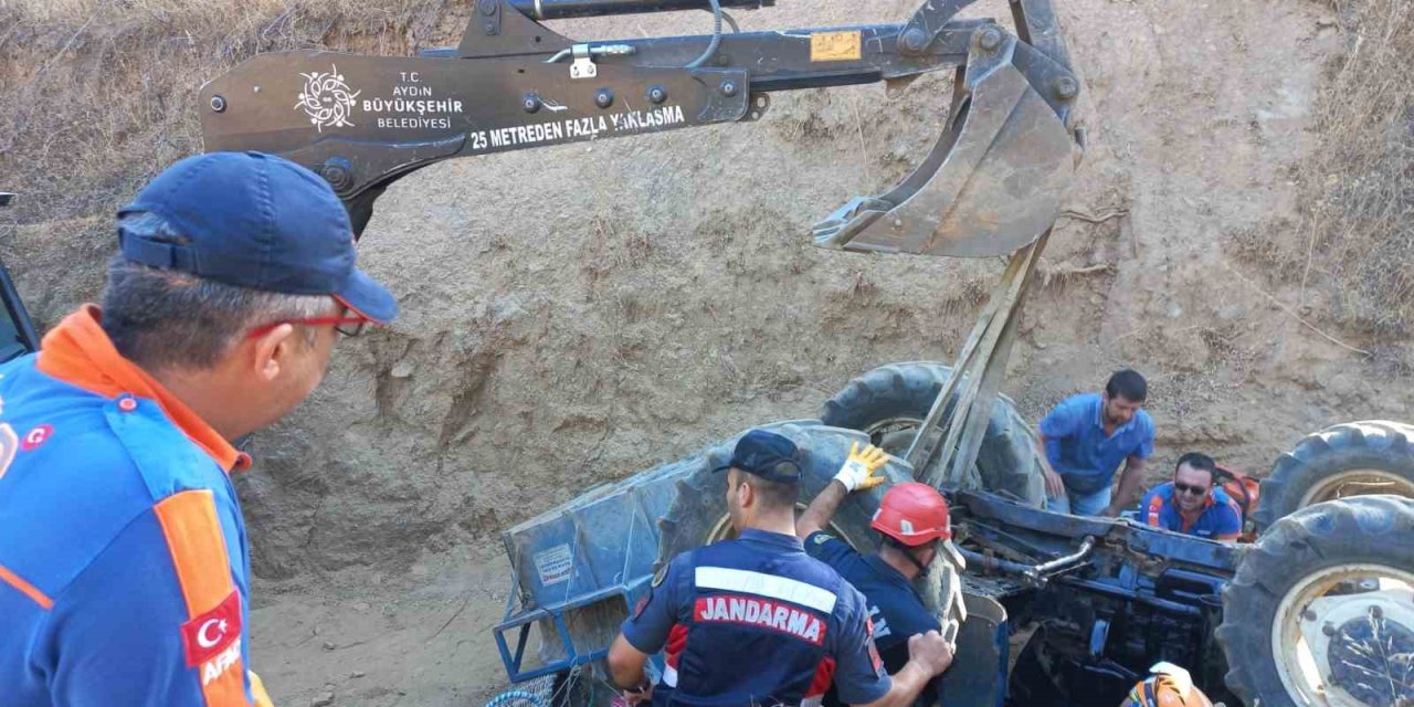 Bozdoğan’da traktör kazası: 1 ölü 6 yaralı