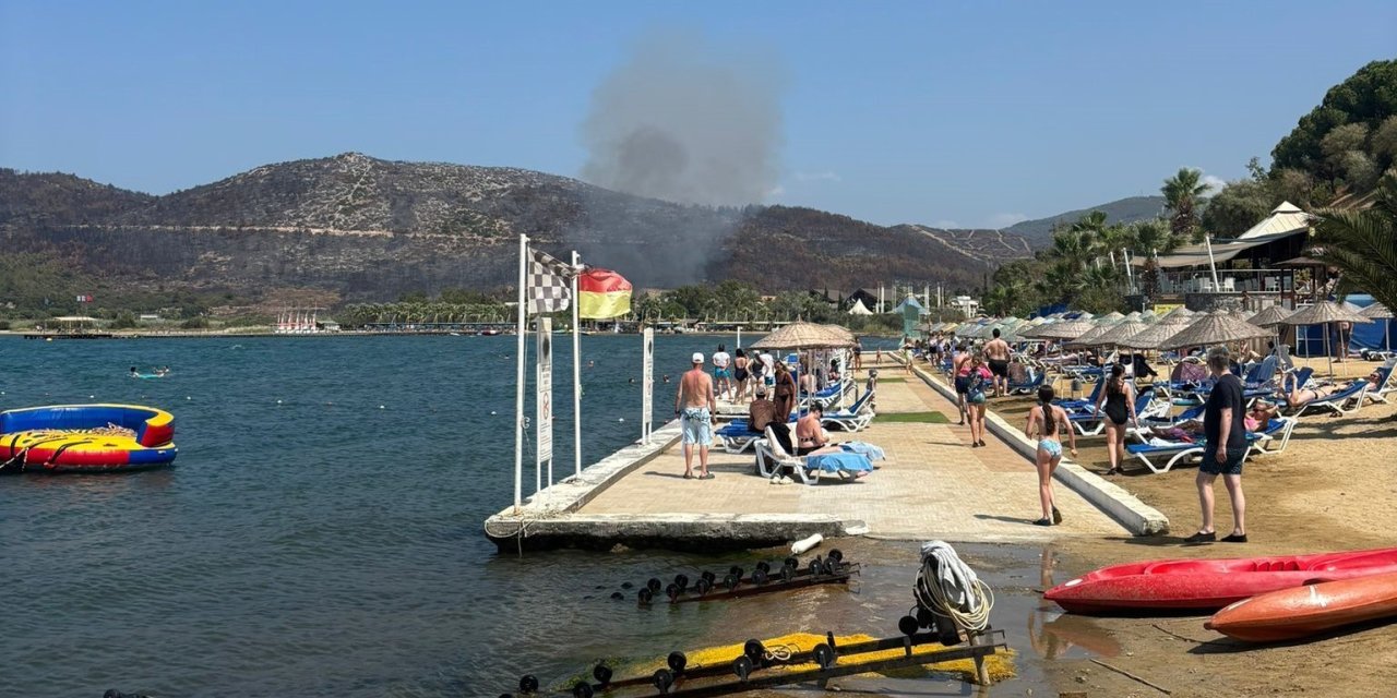 Kuşadası’ndaki orman yangını büyümeden söndürüldü