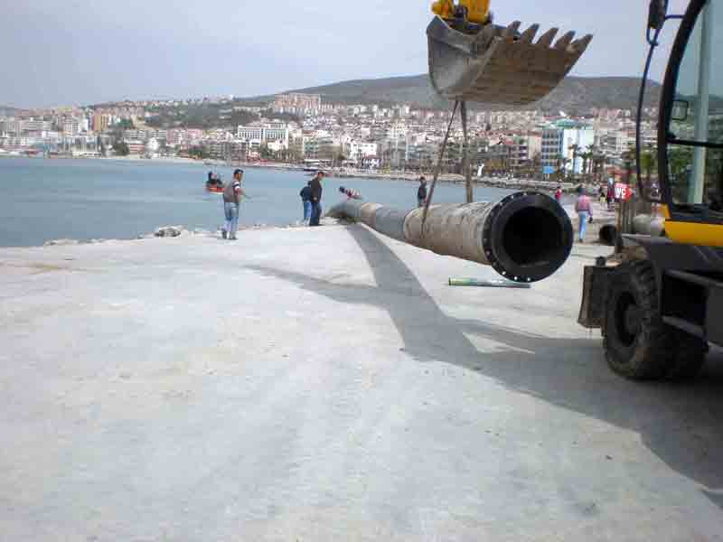 Kuşadası’nda derin desarj hattının onarımı tamamlandı