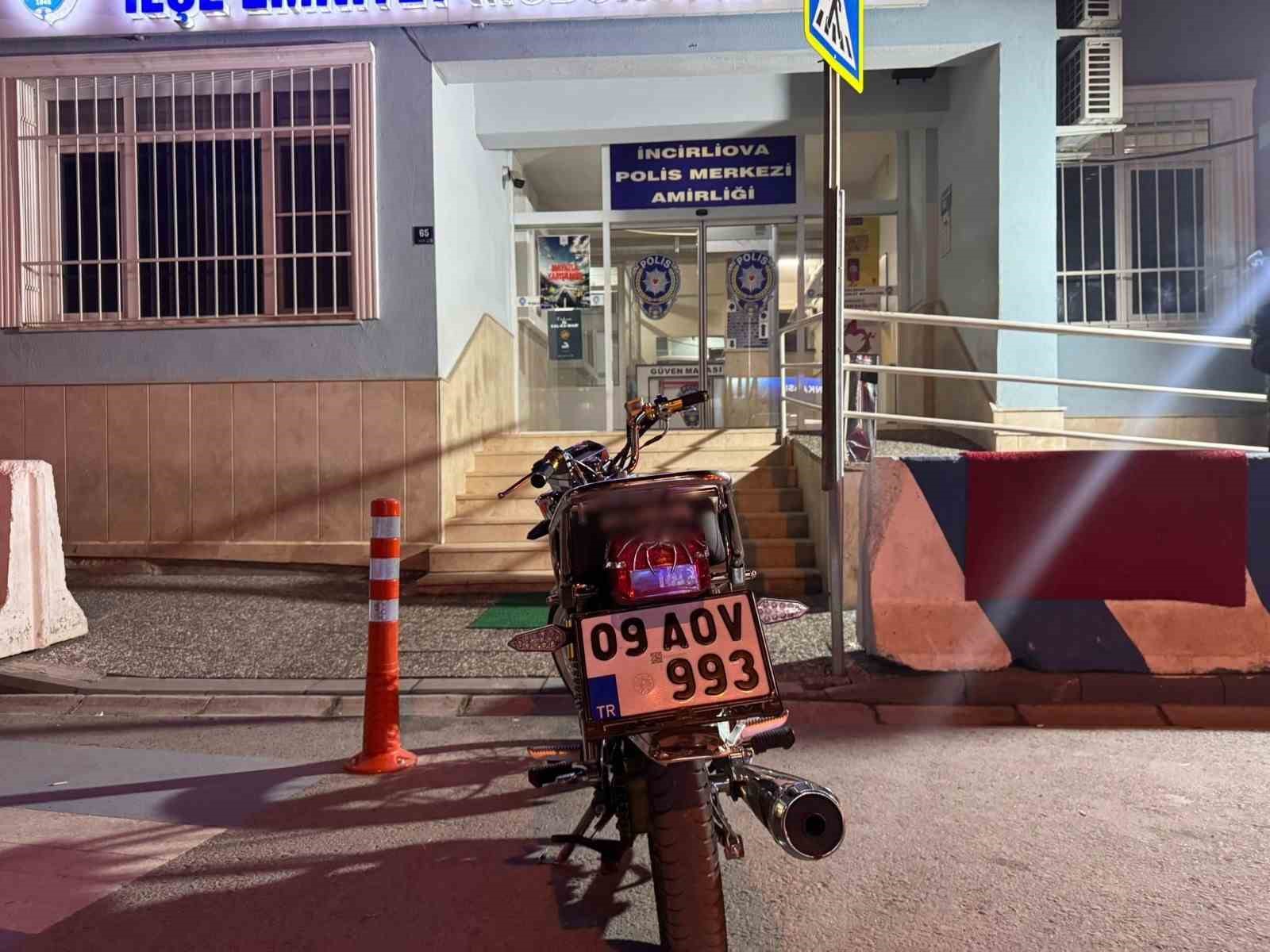 Trafiği tehlikeye düşüren motosiklet sürücüsüne 67 bin lira ceza yazıldı