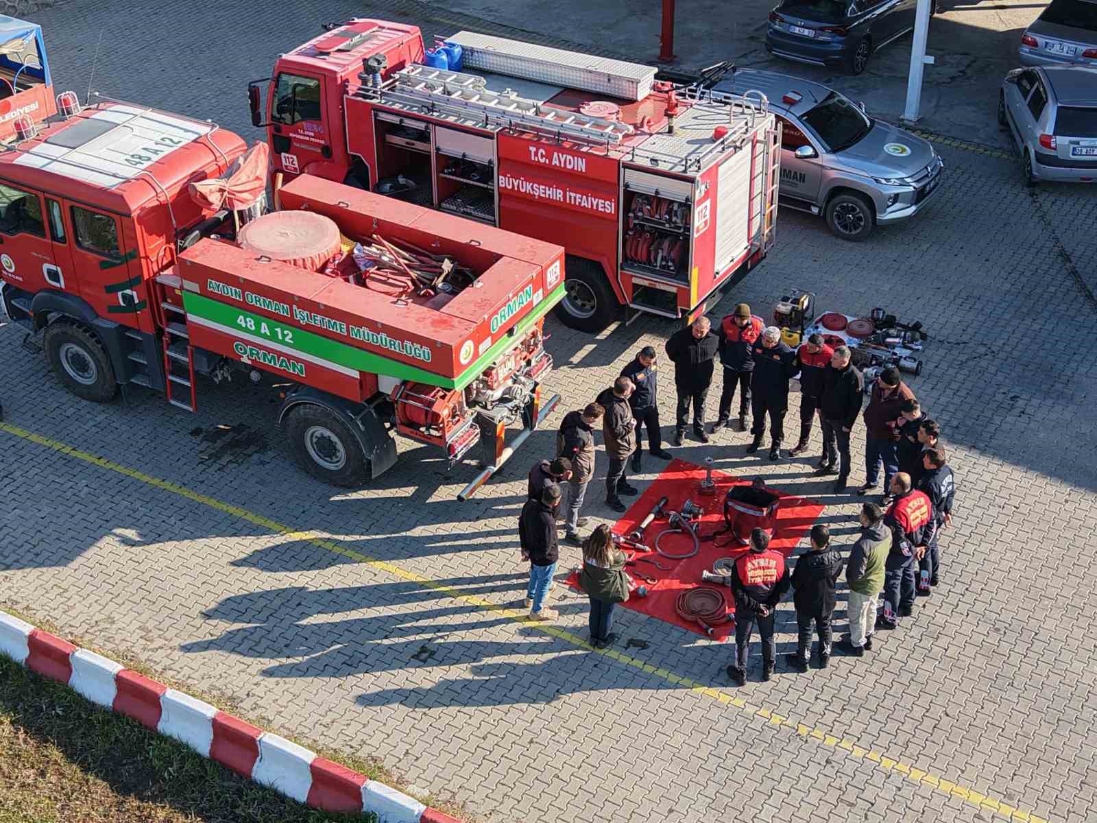 Çine’de orman yangınlarına müdahale için eğitim programı düzenlendi