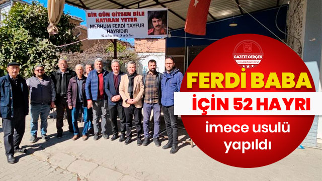 Yenipazarlılar sanatçı Ferdi Tayfur için 52. gün hayrı yaptı