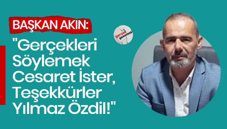 Başkan Tarık Akın'dan Yılmaz Özdil'e Teşekkürler