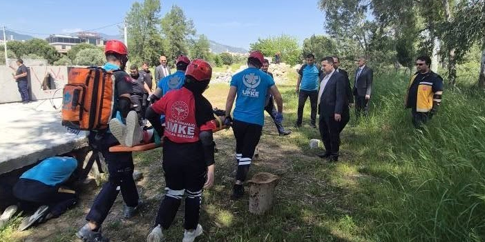 Aydın’da afetlere hazırlık tatbikatı başarıyla tamamlandı