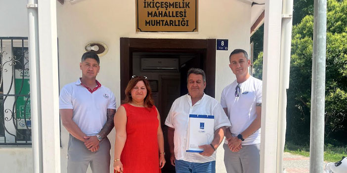 KUŞADASI BELEDİYESİ’NDEN MUHTARLARA BAYRAM TEBRİĞİ ZİYARETİ