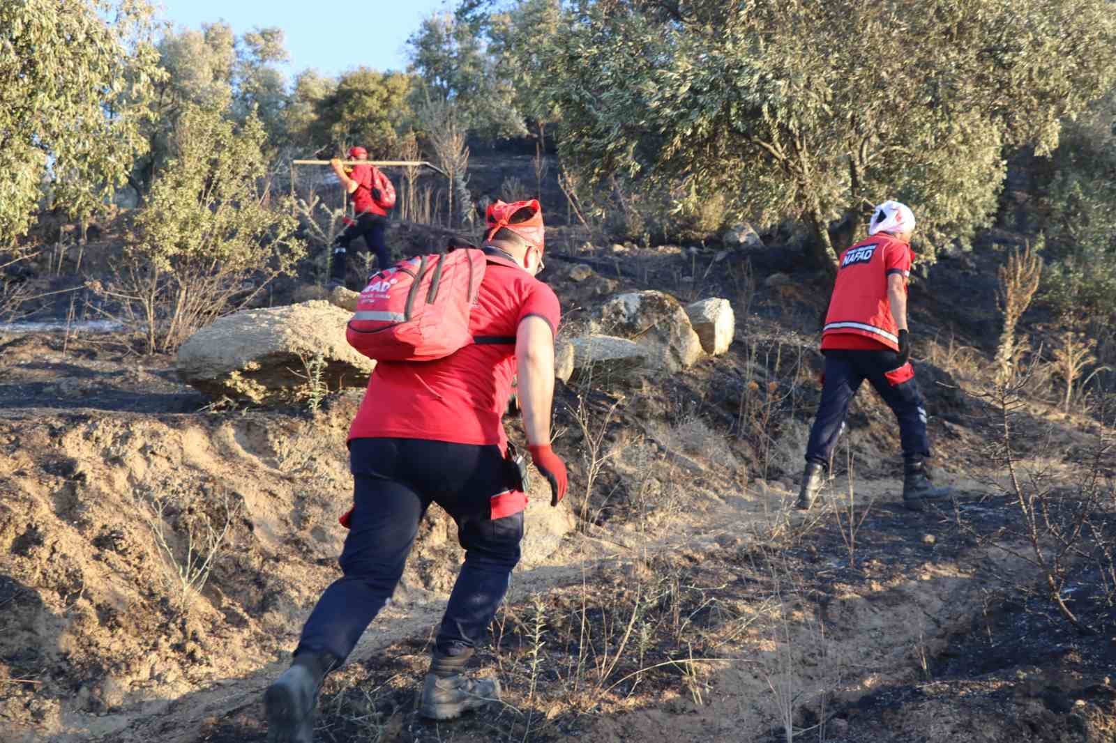 NAFAD bölgedeki yangınlarda aktif görev alıyor