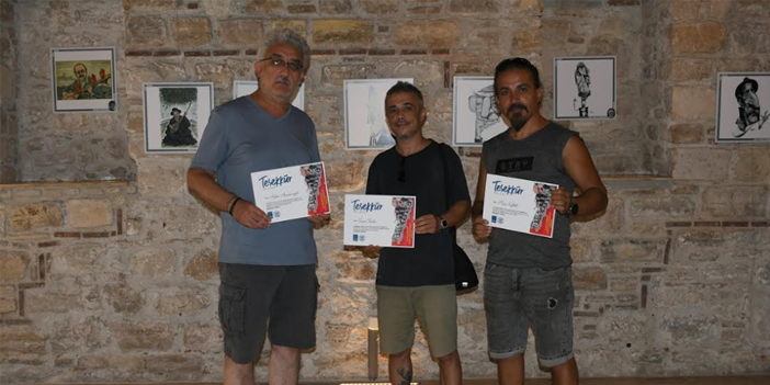 KUŞADASI'NDA “ULUSLARARASI PORTRE KARİKATÜRLERİ SERGİSİ” AÇILDI
