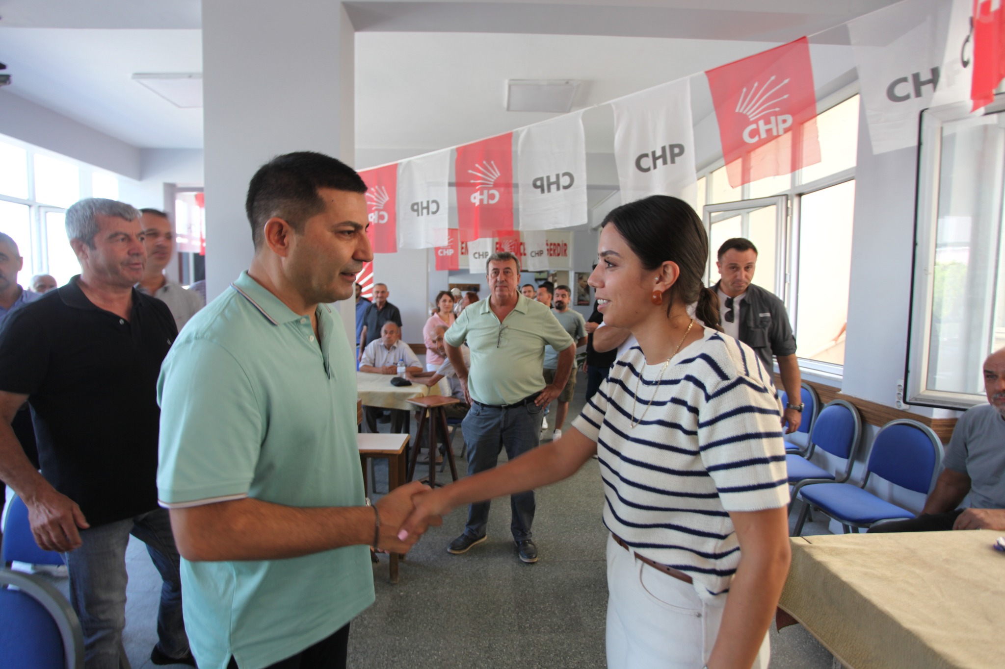GÜNEL SÖKE CHP İLÇE BAŞKANI AKÇAALAN'I ZİYARET ETTİ