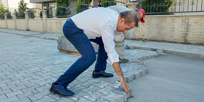 BAŞKAN YETİŞKİN TEPECİK MAHALLESİ’NDE YAPILAN ÇALIŞMALARI YERİNDE İNCELEDİ