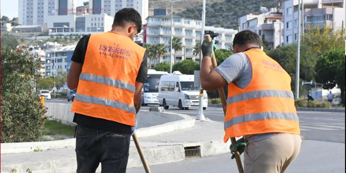 KUŞADASI BELEDİYESİ’NDEN PEYZAJ DÜZENLEMELERİNE SU TASARRUFU PLANLAMASI